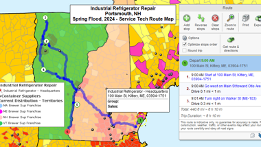 Service Route Planning