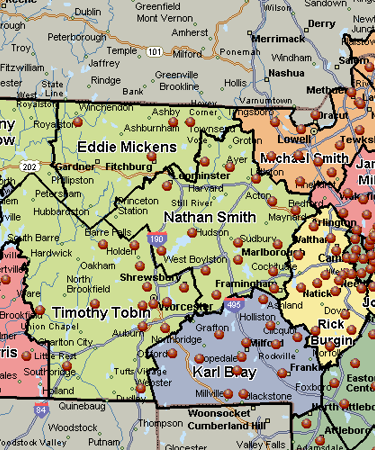 MapPoint sales territories