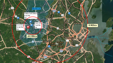 Select satellite imagery map background