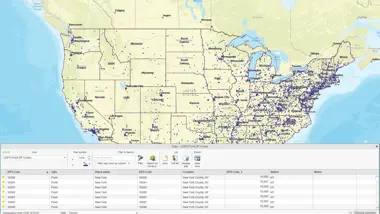 Import or Export Point ZIP Codes
