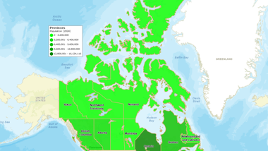 Create maps for various map regions
