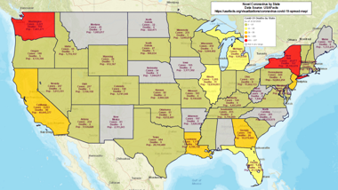 Novel Coronavirus Contagion Spread in the USA