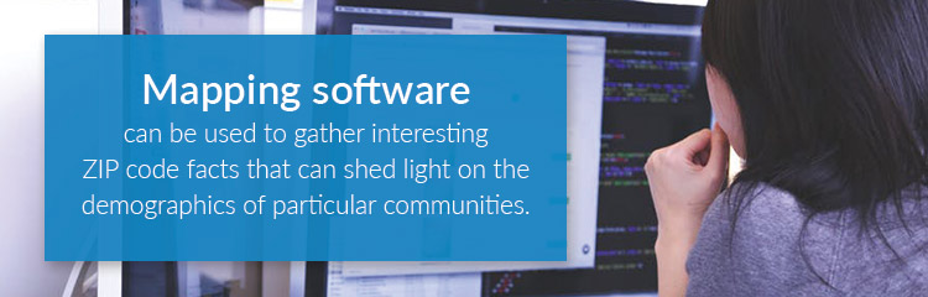 Mapping software can be used to gather facts